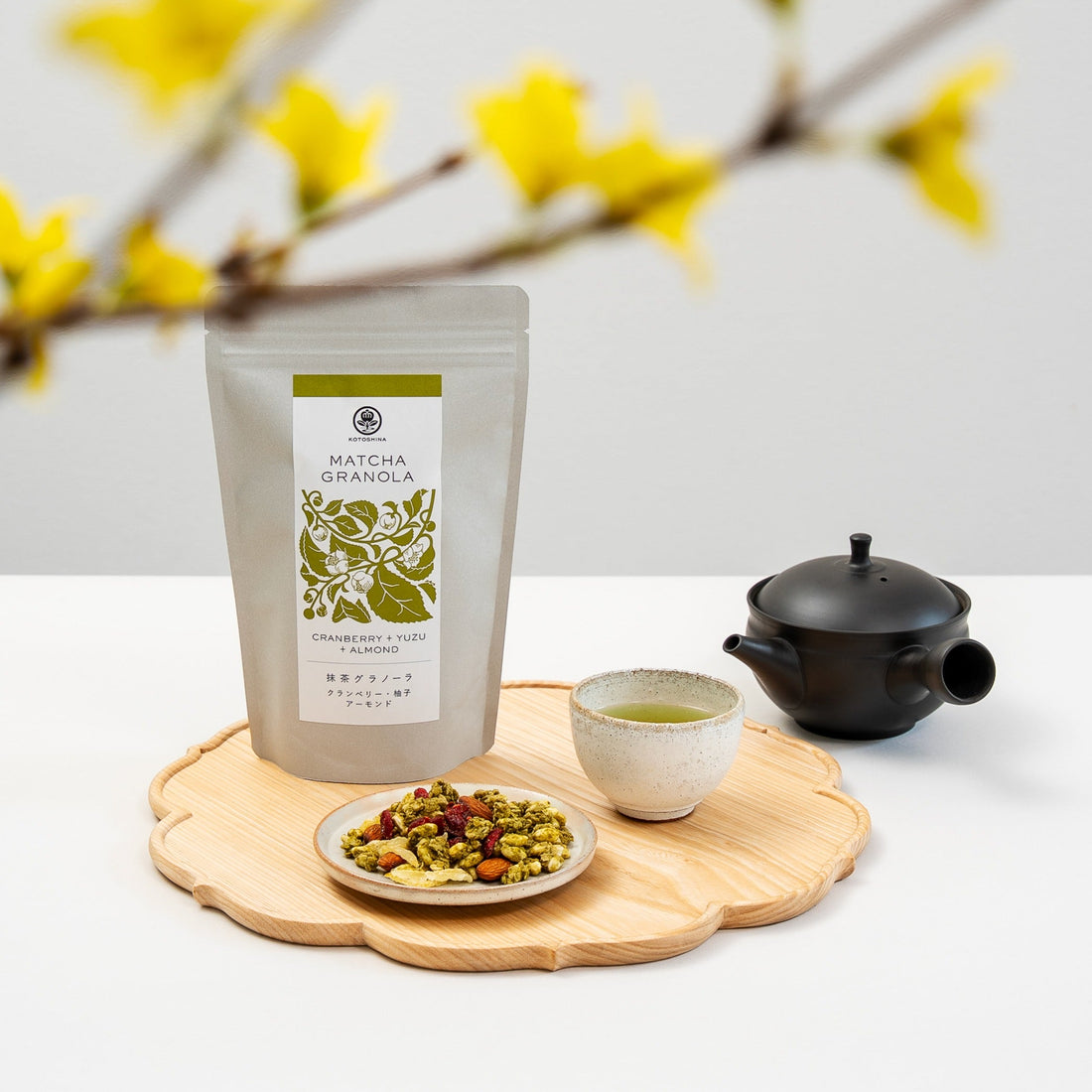 春の朝に寄り添う、宇治抹茶グラノーラがまもなく新発売