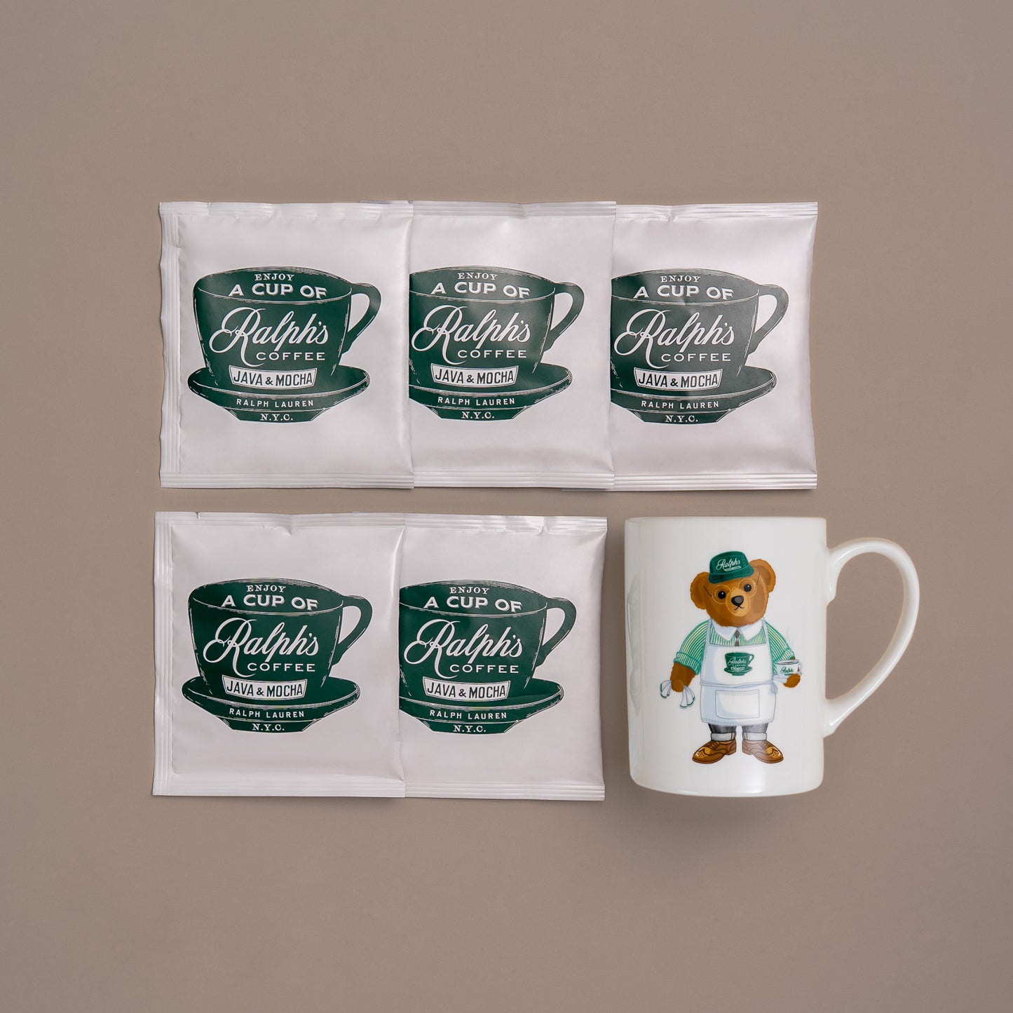 Ralph's Coffeeギフト　バリスタベアマグ＆ドリップセット