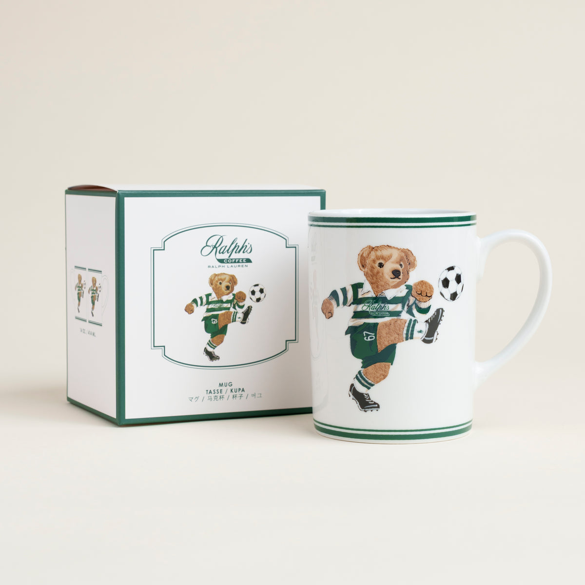 Ralph's Coffee サッカーベアマグ
