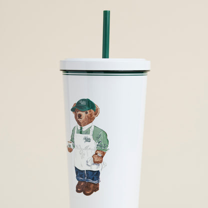 Ralph's Coffee ポロベア Ice Beverage カップ＆ストロー