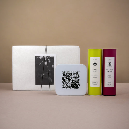 KOTOSHINAギフト/有機煎茶＆有機あずき茶