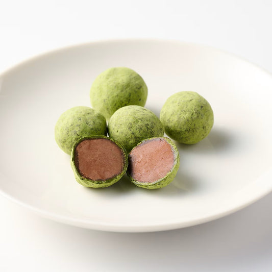 生チョコ入り　抹茶トリュフ