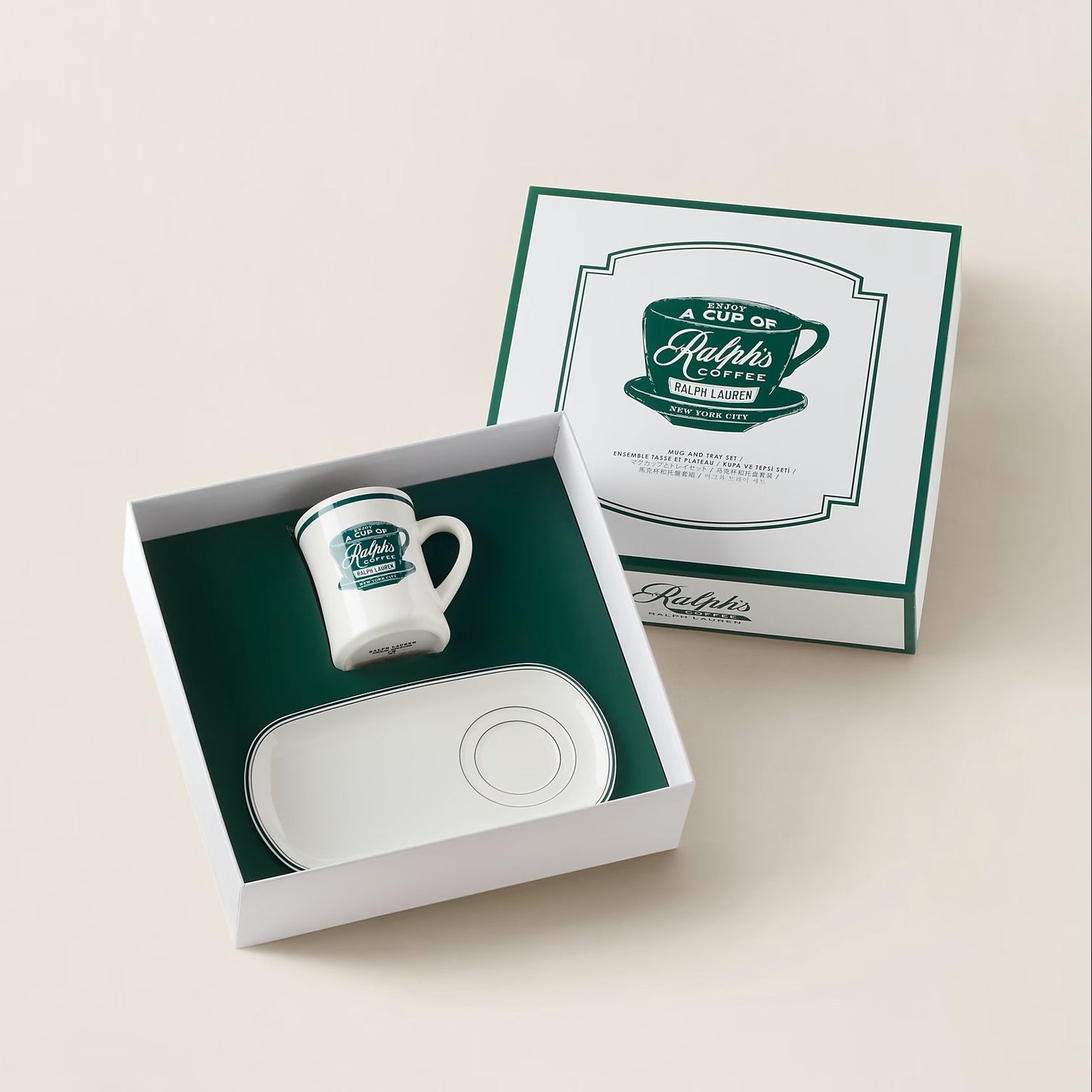 Ralph's Coffee マグ & トレー セット